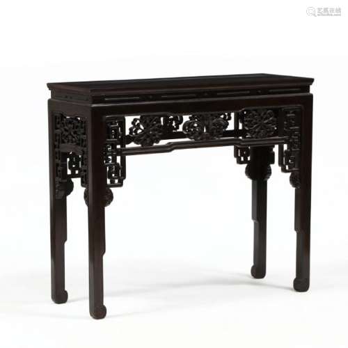 Chinese Carved Hardwood Altar Table