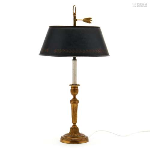 Vintage French Tole Table Lamp