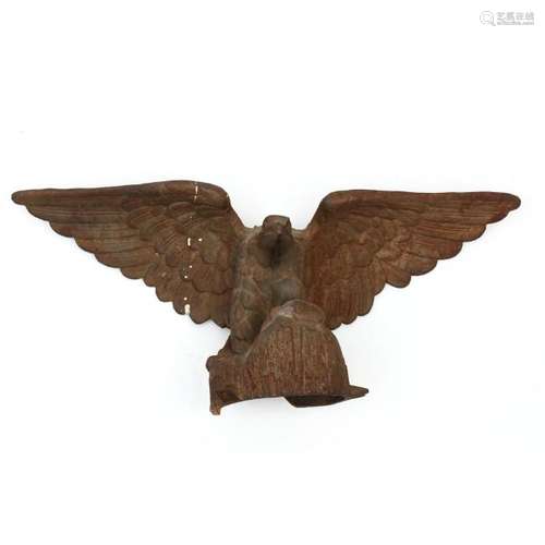 Antique Cast Iron Eagle Architectural Ornament