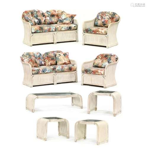 Henry Link, Eight Piece Rattan Suite