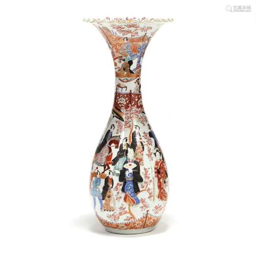 A Japanese Kutani Floor Vase