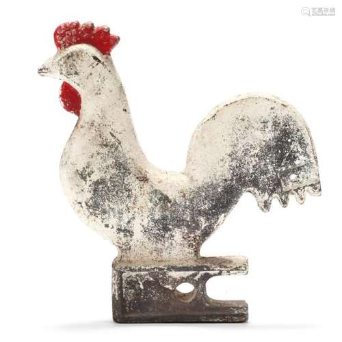 Antique Figural Rooster Mill Weight