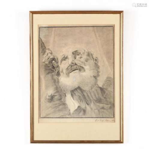 An Early 19th Century Drawing of an Old Man