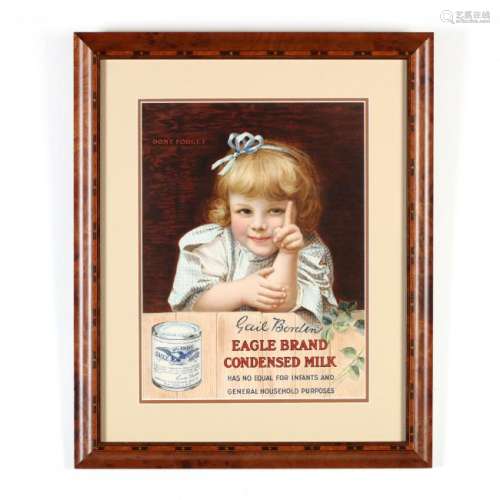 Vintage Eagle Brand Condensed Milk Advertisement