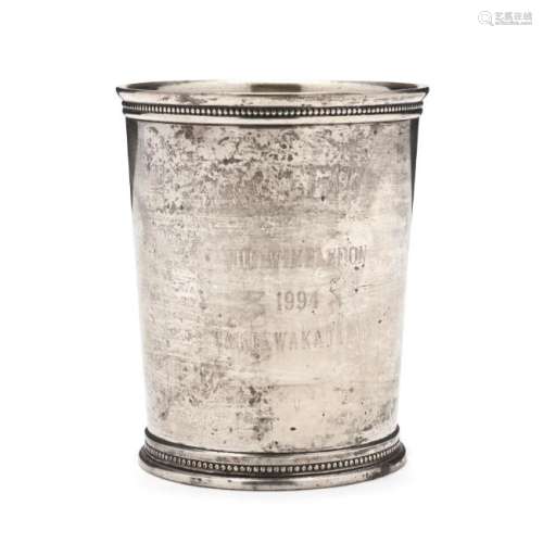 A Sterling Silver Mint Julep Cup by Mark J. Scearce