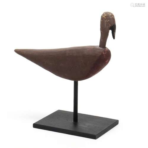 Folky Painted Shorebird Decoy