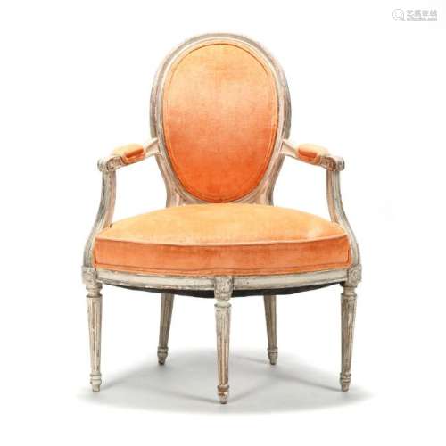 An Unusual Louis XVI Style Fauteuil