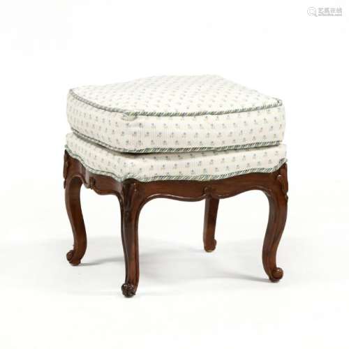 Louis XV Style Carved Rosewood Footstool