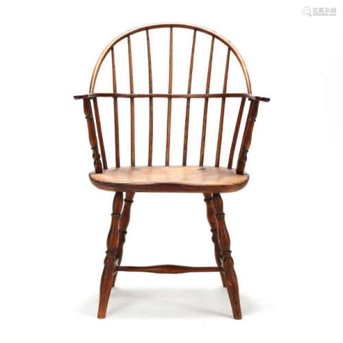New England Bow Back Windsor Arm Chair
