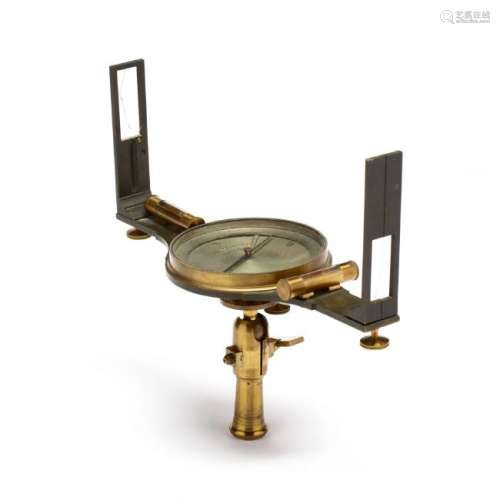 Brass Surveyors Compass by C. T. Amsler of Philadelphia
