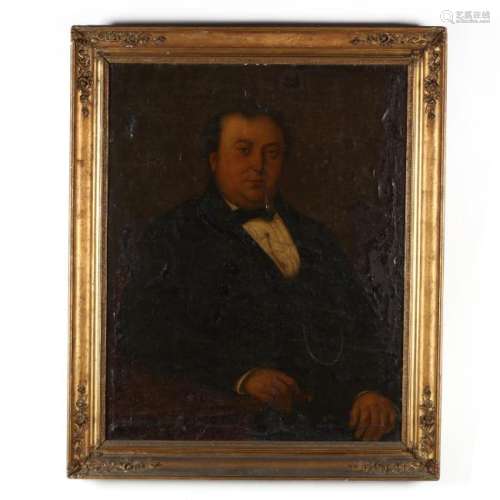An Antique Portrait of a Portly Englishman