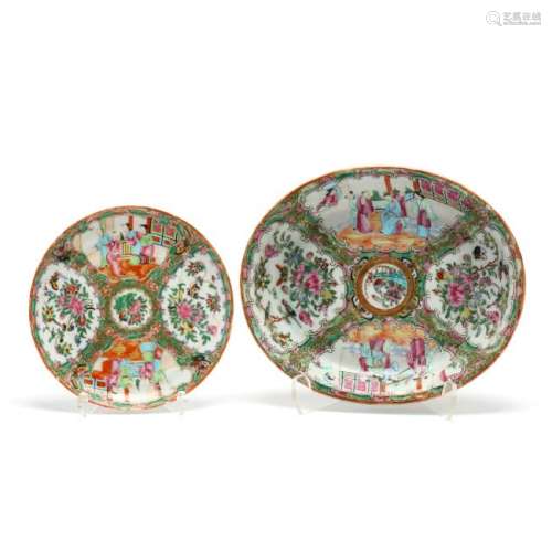 Two Chinese Export Plates