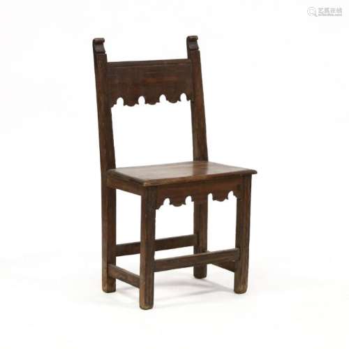 Jacobean Carved Pine Side Chair
