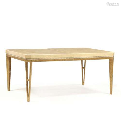 Henredon, Contemporary Dining Table with Two Leaves