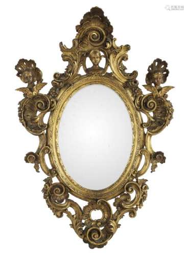 Italian Giltwood Mirror in the Renaissance Taste