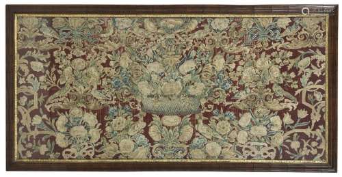 Exceptional Continental Embroidered Panel
