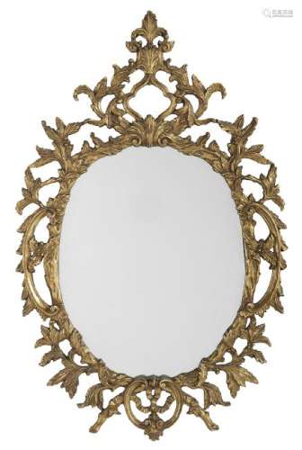 Large Italian Giltwood Mirror