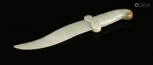 A HETIAN JADE DAGGER