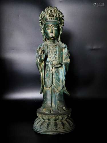 A Chinese Bronze Buddha