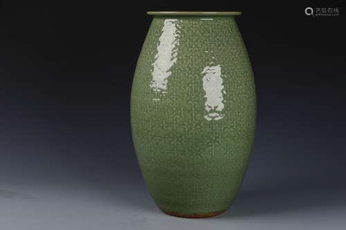 A Ching Carved Longquan Porcelain Vase