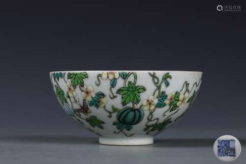 A Chinese Famille-Rose Porcelain Bowl