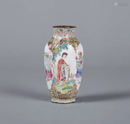 A Chinese Bronze Enamel Vase