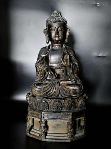 A Chinese Bronze Buddha