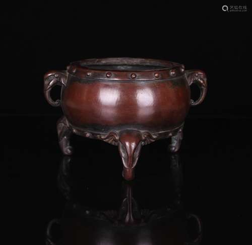 A Chinese Bronze Incense Burner