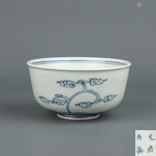 A Chinese Blue and White Porcelain Bowl