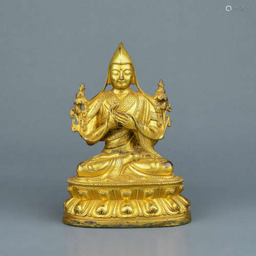 A Chinese Gilt Bronze Buddha