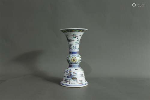 A Chinese Dou-Cai Porcelain Vase
