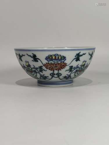 A Chinese Dou-Cai Porcelain Bowl