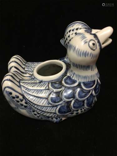 A Chinese Blue and White Porcelain Decoration