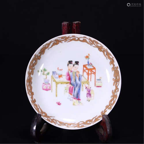 CHINESE PORCELAIN FAMILLE ROSE BEAUTY DISH