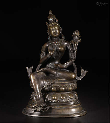 TIBETAN BRONZE SEATED TARA