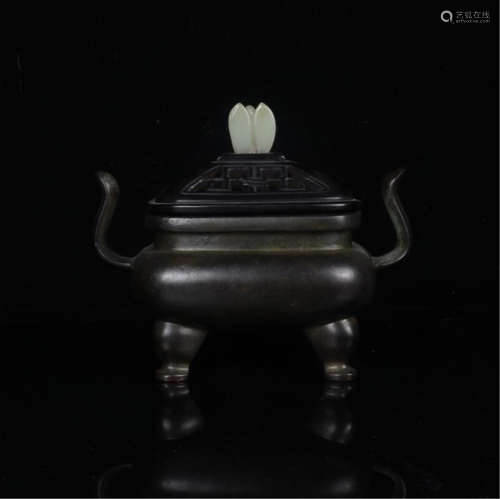 CHINESE HARDWOOD ZITAN FOUR FEET CENSER