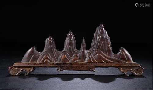 CHINESE ROSEWOOD HONGMU SCHOLAR'S ROCK