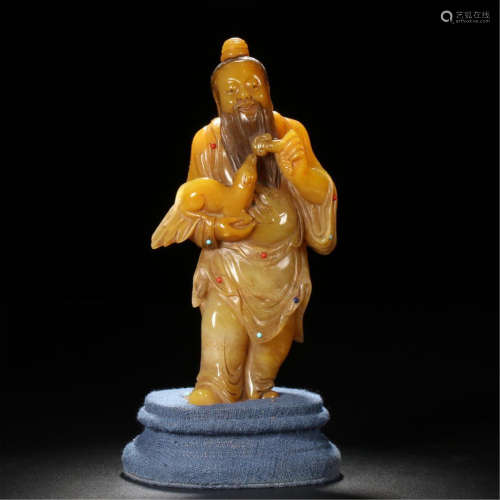 CHINESE TIANHUANG STONE STANDING FIGURE