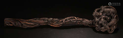 A CHENXIANG WOOD CARVED RUYI