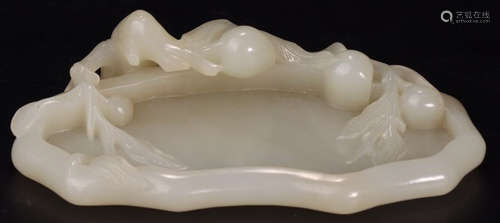 A HETIAN JADE CARVED PEN TIAN