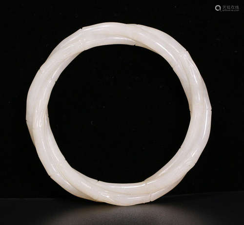 OLD HETIAN JADE BANGLE