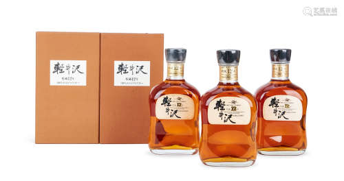 80-90年代 老版轻井泽12年100%麦芽日本威士忌 3瓶