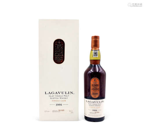 乐加维林 1991-2016 - Single Cask -200周年纪念版1瓶