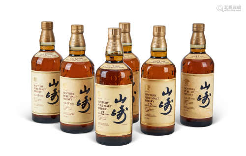 〓绝版〓老标金花山崎12年威士忌 6瓶