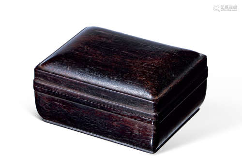 明 紫檀木长方形香盒