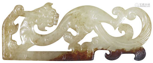 漢 白玉蟠龍珮 Han  Dynasty (206BC–220AD)