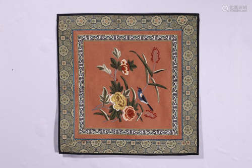 A FLOWER SCENE EMBROIDERY