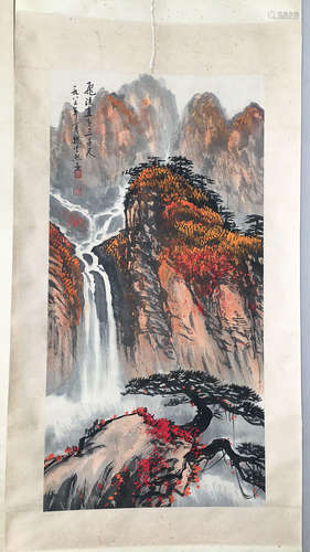 A WEIZIXI LANDSCAPE PAINTING