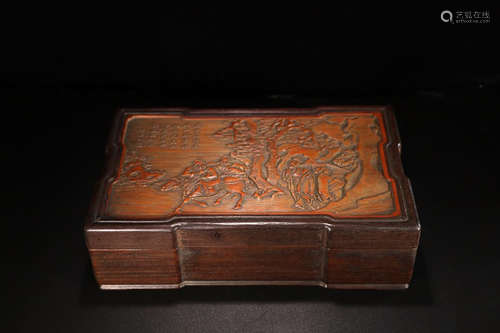 A RED WOOD BOX