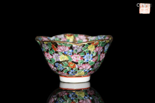 A QIANLONG MARK MEIHUA BOWL